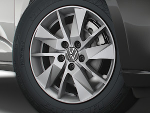 Volkswagen Caddy 2021 wheel 3D Model
