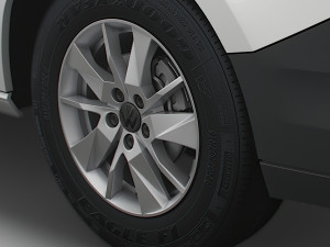 Volkswagen Caddy 2021 wheel Modello 3D