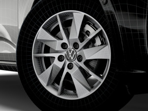 Volkswagen Caddy 2021 wheel Modello 3D