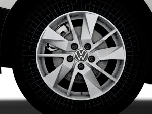 Volkswagen Caddy 2021 wheel Modello 3D