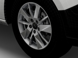 Volkswagen Caddy 2021 wheel Modello 3D