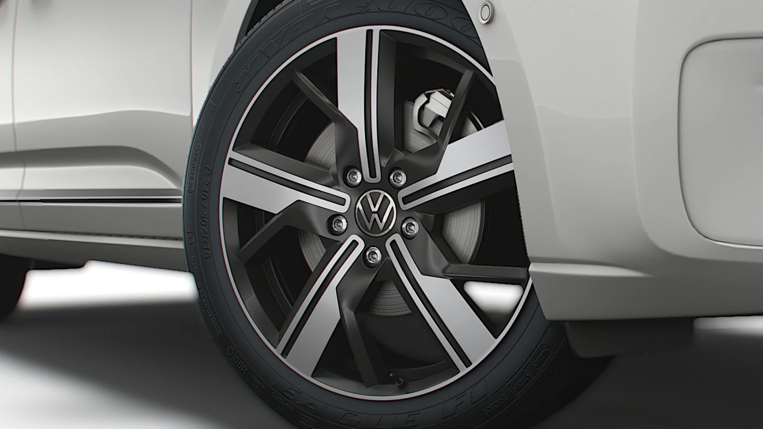 Volkswagen Caddy Life 2021 wheel 3D Model .c4d .max .obj .3ds .fbx .stl .blend 