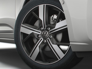 Volkswagen Caddy Life 2021 wheel 3D Model