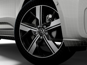 Volkswagen Caddy Life 2021 wheel Modello 3D