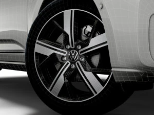 Volkswagen Caddy Life 2021 wheel 3D Model