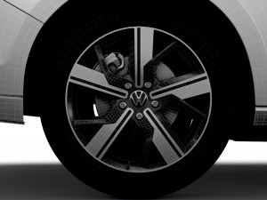 Volkswagen Caddy Life 2021 wheel Modello 3D