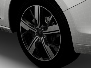 Volkswagen Caddy Life 2021 wheel Modello 3D