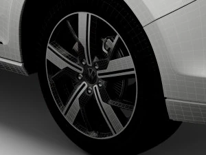 Volkswagen Caddy Life 2021 wheel 3D Model