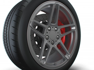 AC SCHNITZER type II wheel 3D Модель