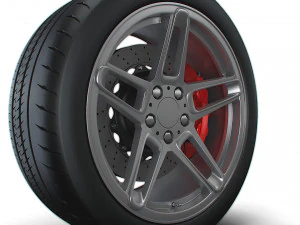 AC SCHNITZER type II wheel 3D Model