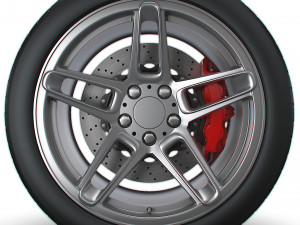 AC SCHNITZER type II wheel 3D Модель