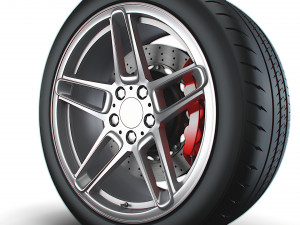 AC SCHNITZER type II wheel 3D Модель