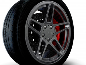 AC SCHNITZER type II wheel 3D Модель