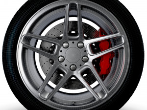 AC SCHNITZER type II wheel 3D Модель