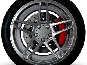 AC SCHNITZER type II wheel 3D Model