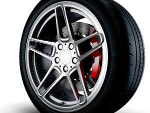 AC SCHNITZER type II wheel 3D Модель