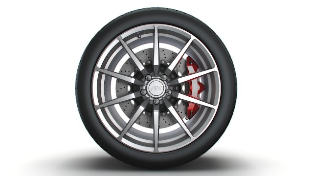 American Muscle Gt350 wheel Modelo 3D .c4d .max .obj .3ds .fbx .stl .blend 