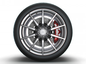 American Muscle Gt350 wheel Model 3D