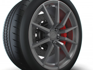 American Muscle Gt350 wheel Modelo 3D