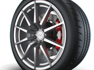 American Muscle Gt350 wheel Modelo 3D