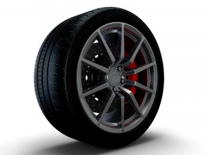 American Muscle Gt350 wheel Modelo 3D