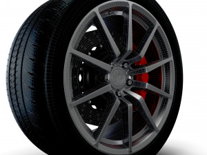 American Muscle Gt350 wheel Modelo 3D