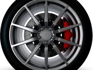 American Muscle Gt350 wheel 3D Model