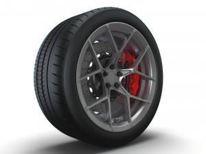 American Racing AR924 wheel Modello 3D