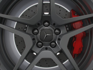 AMG iv twin spoke wheel 3D Model