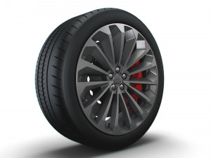 Audi E Tron wheel 3D Model