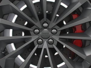 Audi E Tron wheel 3D Model