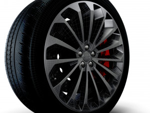Audi E Tron wheel 3D Model