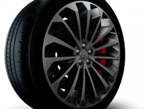 Audi E Tron wheel 3D Model