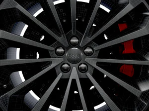 Audi E Tron wheel 3D Model