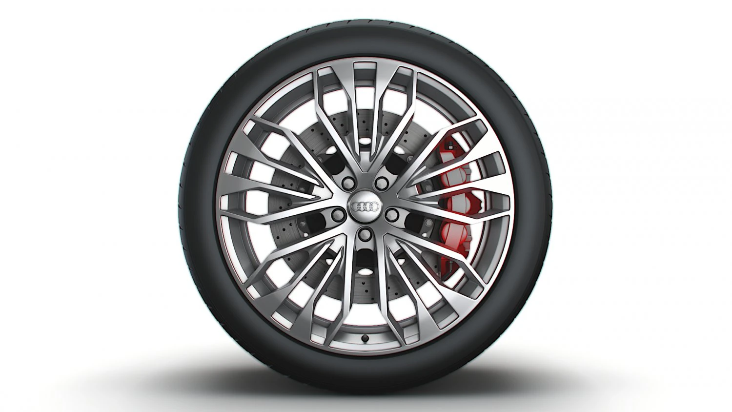 Audi R8 RS wheel 3D Model .c4d .max .obj .3ds .fbx .stl .blend 