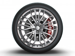 Audi R8 RS wheel 3D Model