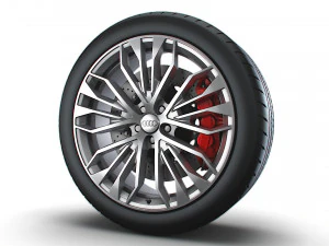 Audi R8 RS wheel 3D Model