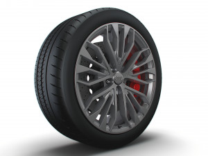 Audi R8 RS wheel 3D Model