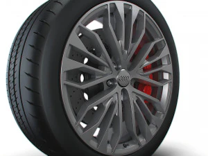 Audi R8 RS wheel 3D Model