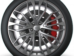 Audi R8 RS wheel 3D Model