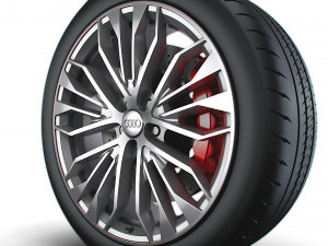 Audi R8 RS wheel 3D Model