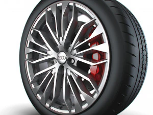 Audi R8 RS wheel 3D Model