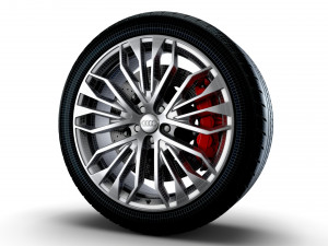 Audi R8 RS wheel 3D Model
