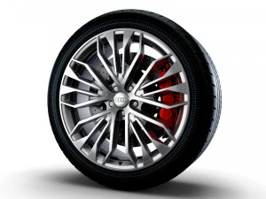 Audi R8 RS wheel 3D Model