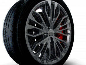 Audi R8 RS wheel 3D Model