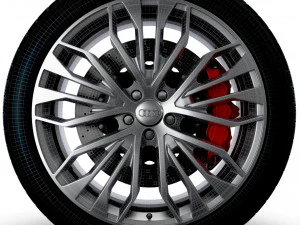 Audi R8 RS wheel 3D Model