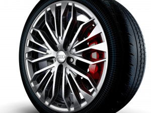 Audi R8 RS wheel 3D Model