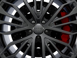 Audi R8 RS wheel 3D Model