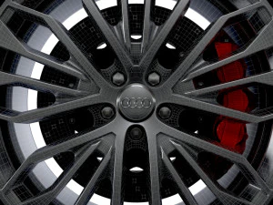 Audi R8 RS wheel 3D Model