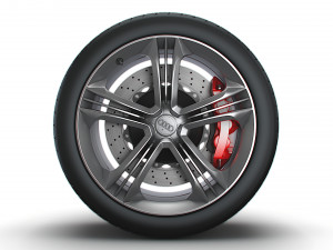 Audi R8 wheel Model 3D